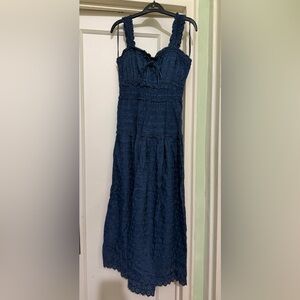 Elegant Navy Blue Sundress